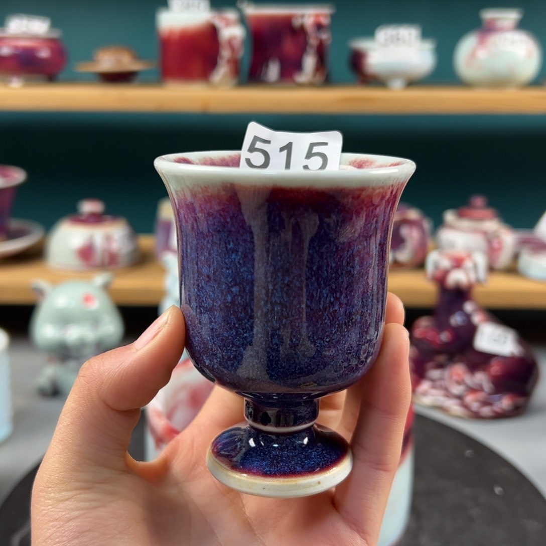 瓷片微瑕主人杯纯手工