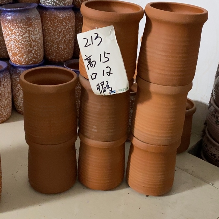 粗陶红陶绿植花盆213