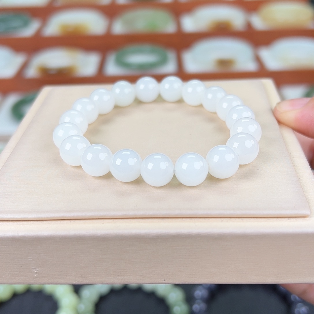 未镶嵌和田玉手串和田玉白玉手串