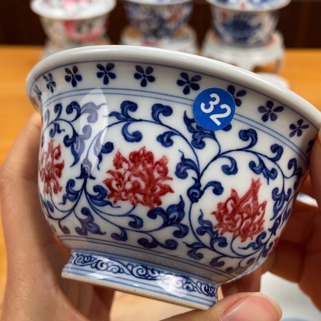 手绘现代茶具非古董