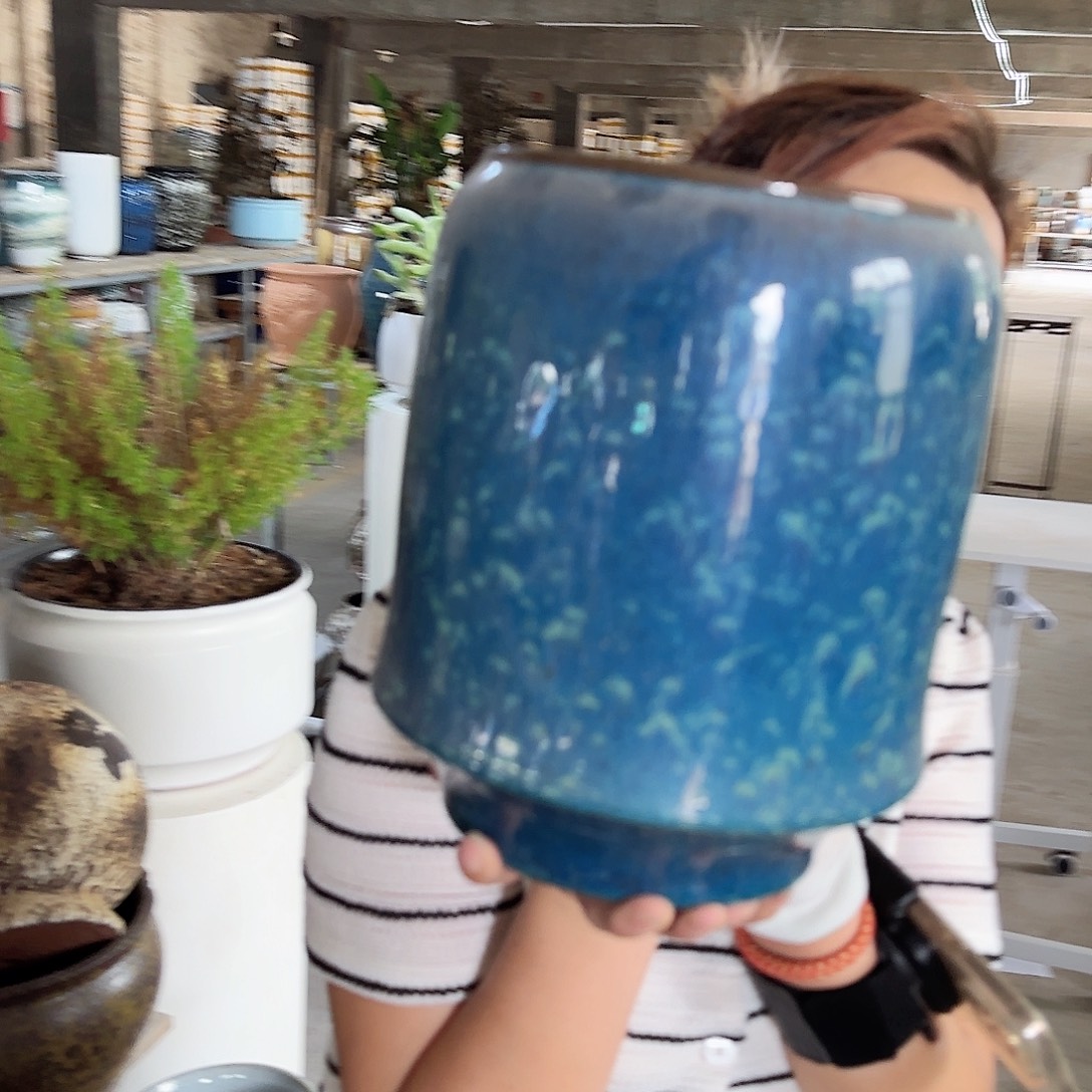 紫砂花盆王嫂花盆0914-157高24口17