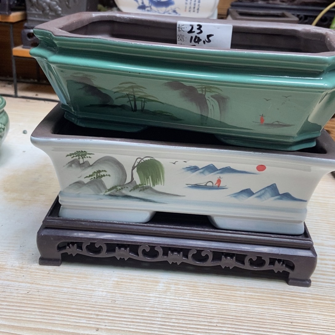 瓷片陶瓷花盆陶瓷艺术