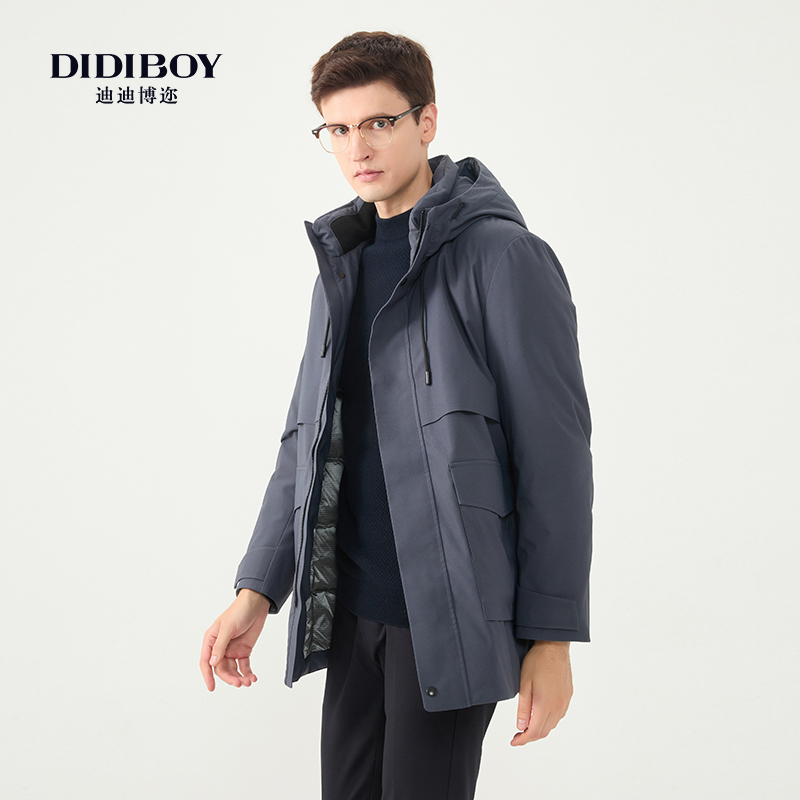 DIDIBOY/迪迪博迩【直播专享】【鹅绒】新款时尚机能风工装羽绒服外套