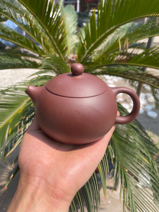 西施壶紫泥410cc无酸洗无添加手工瑕疵多