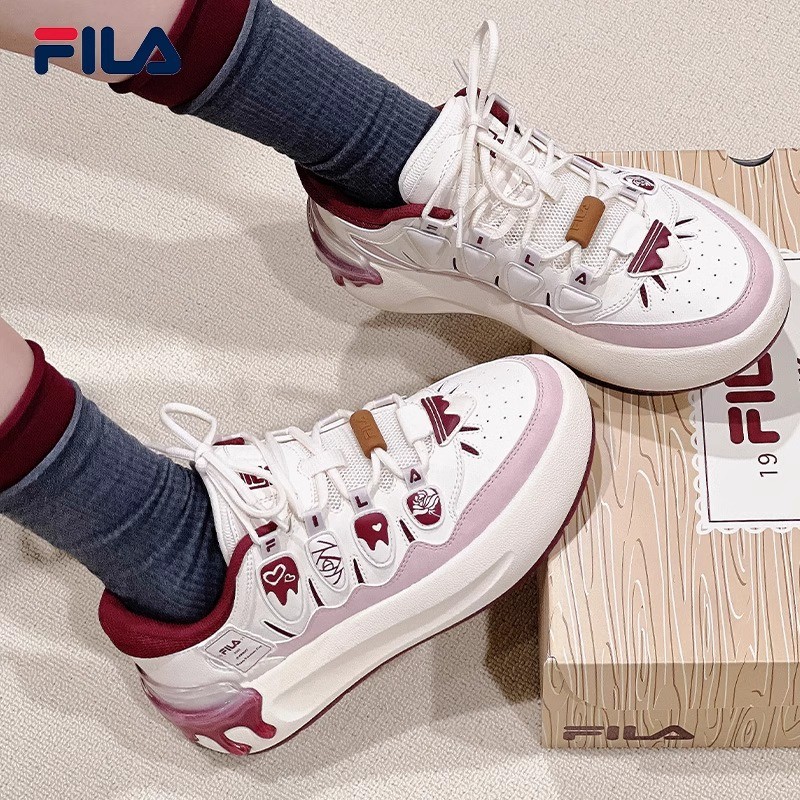 Fila/斐乐情人节限定女士休闲百搭户外运动百搭萝卜鞋F12W512143F