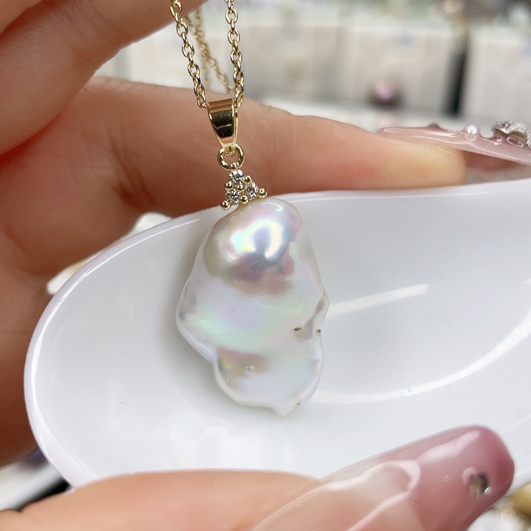 淡水珍珠未镶嵌吊坠(不含链)