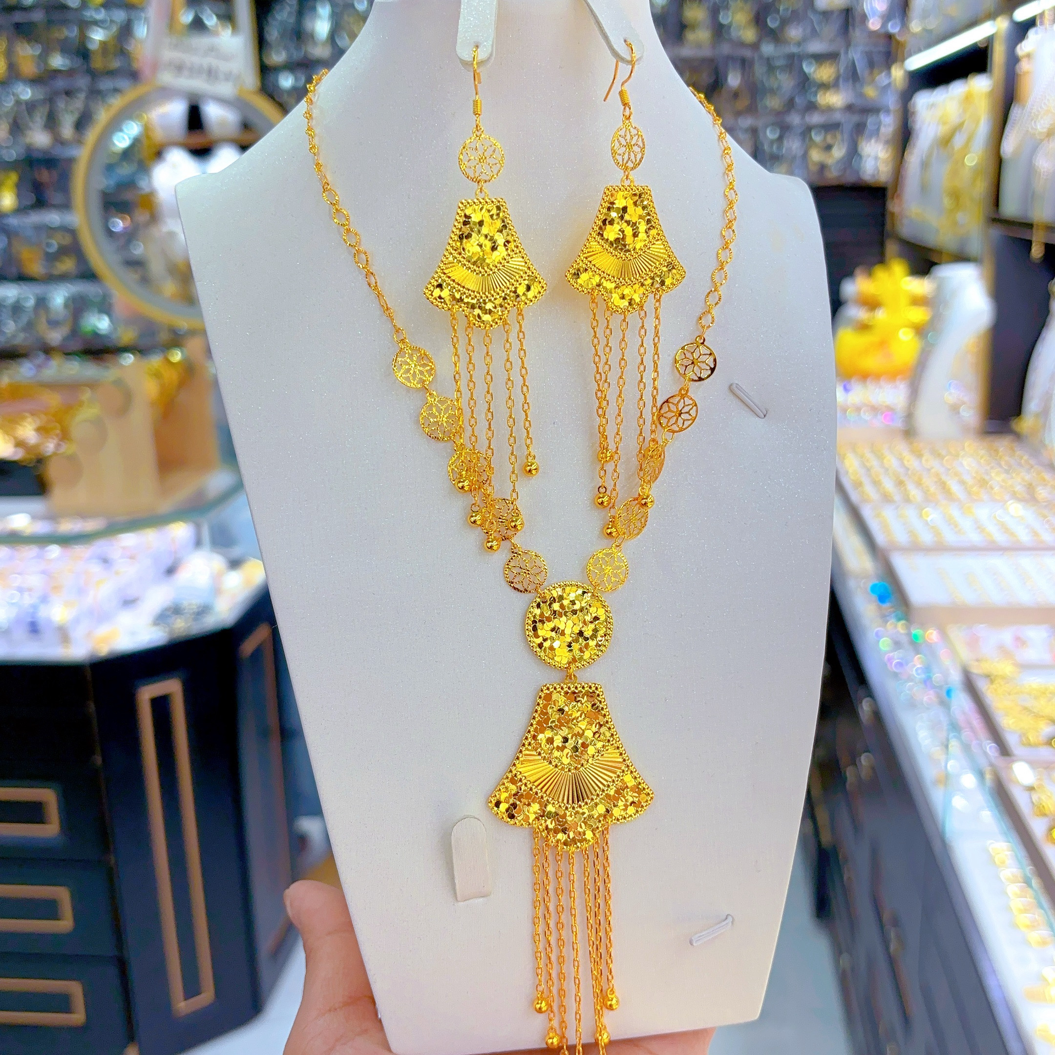 铜合金项链 时尚爆套装509-10-1百搭简约欧美轻奢气质复古古风