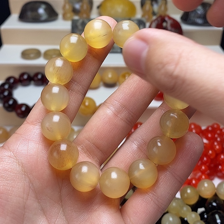 ****石英石纯铜手串手链