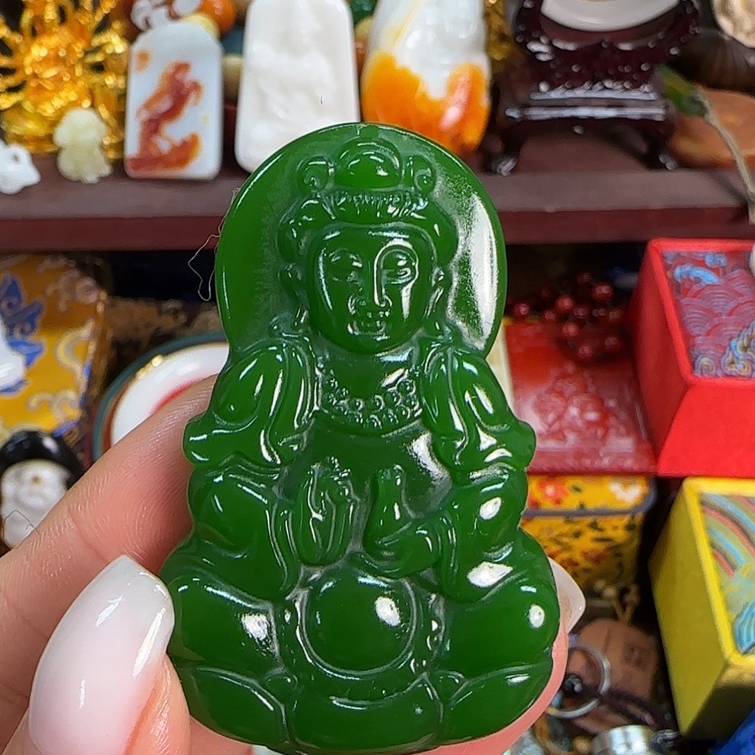 和田玉未镶嵌挂件