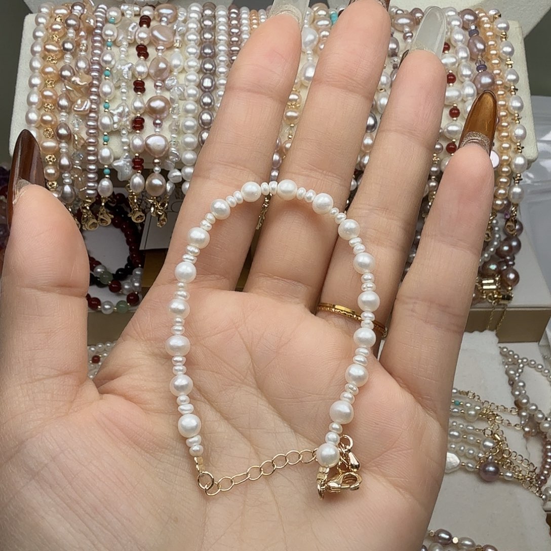 手绳淡水珍珠钛钢