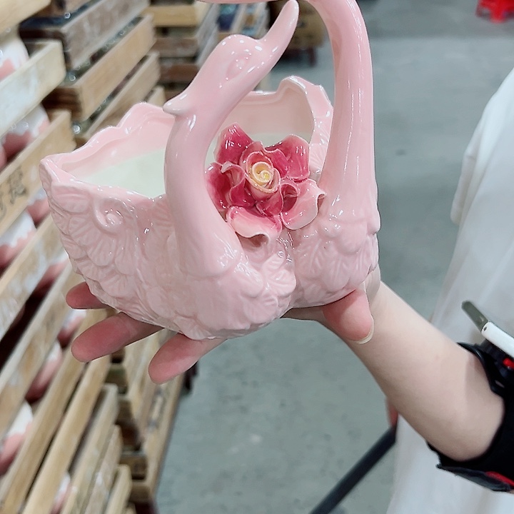 有孔.凑满10元发货多肉陶瓷花盆！