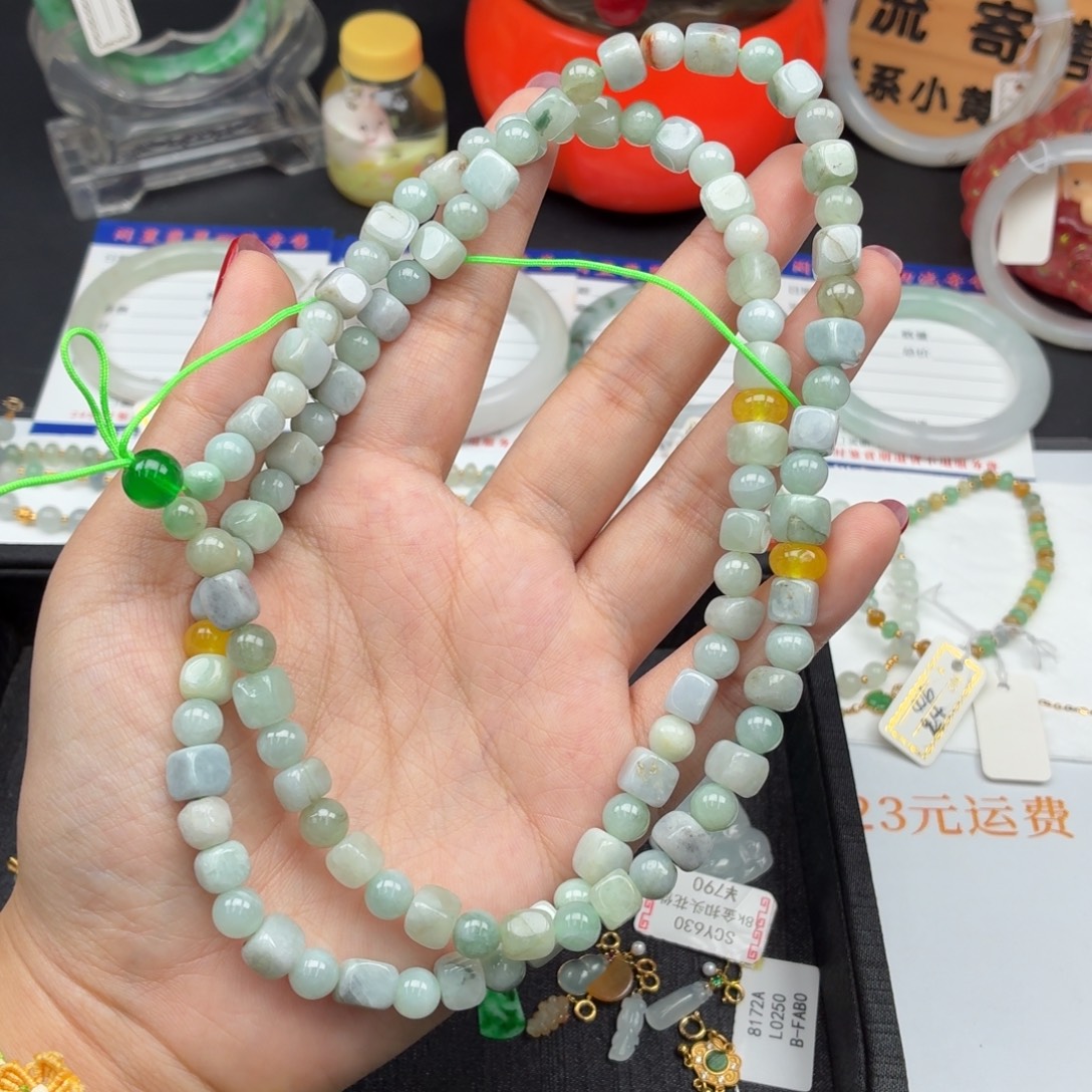 翡翠未镶嵌手链004