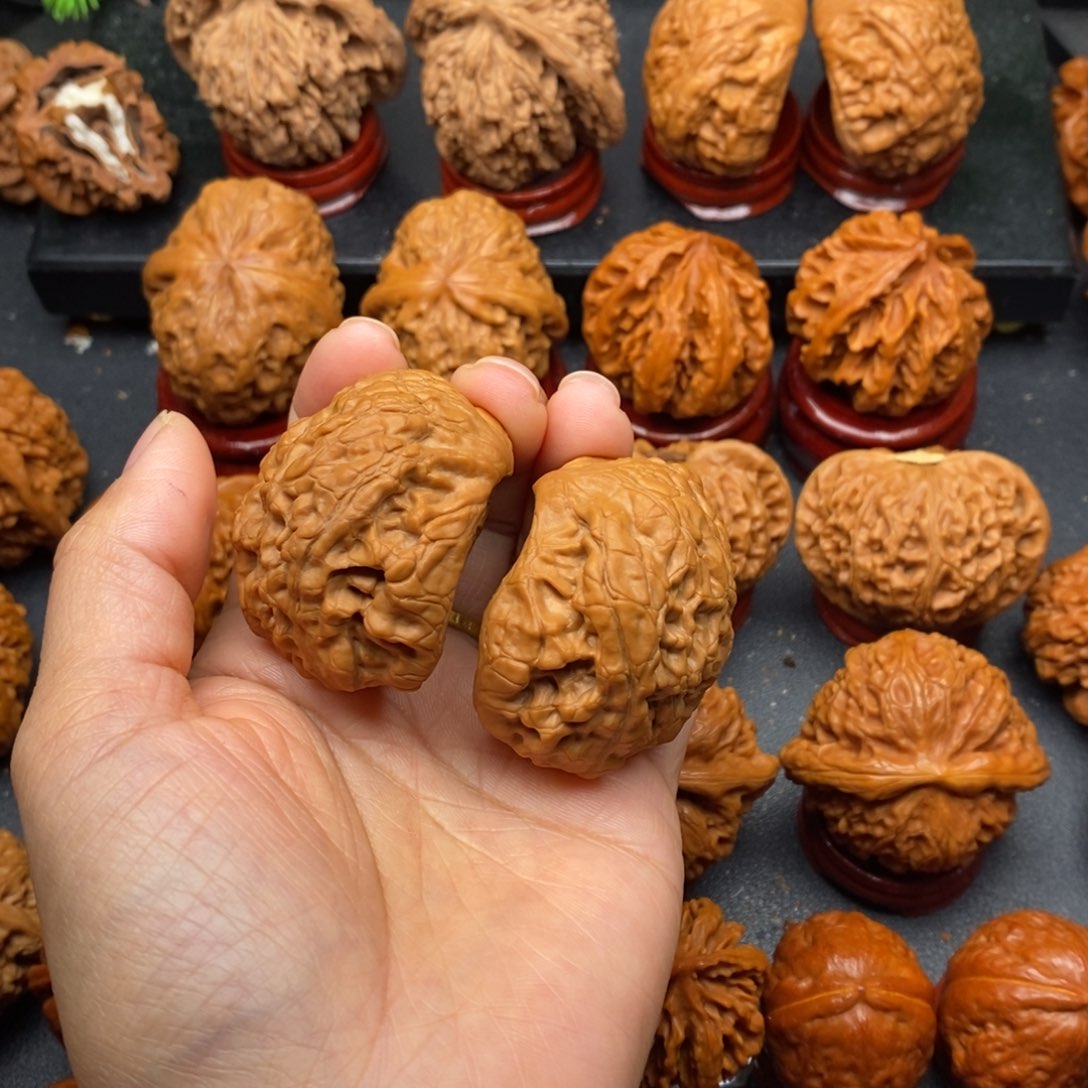 观***•把件文玩核桃蛇头