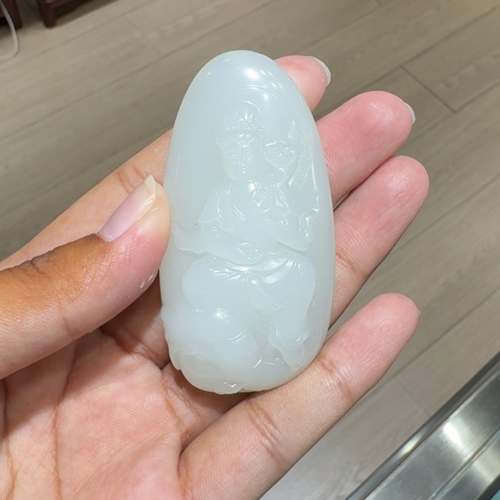 沉***金和田玉未镶嵌颈饰