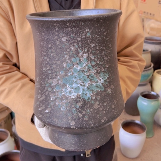 紫砂花盆高31口20————-