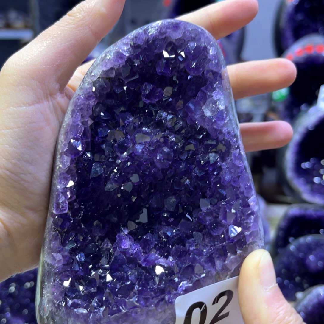紫晶摆件未镶嵌紫水晶