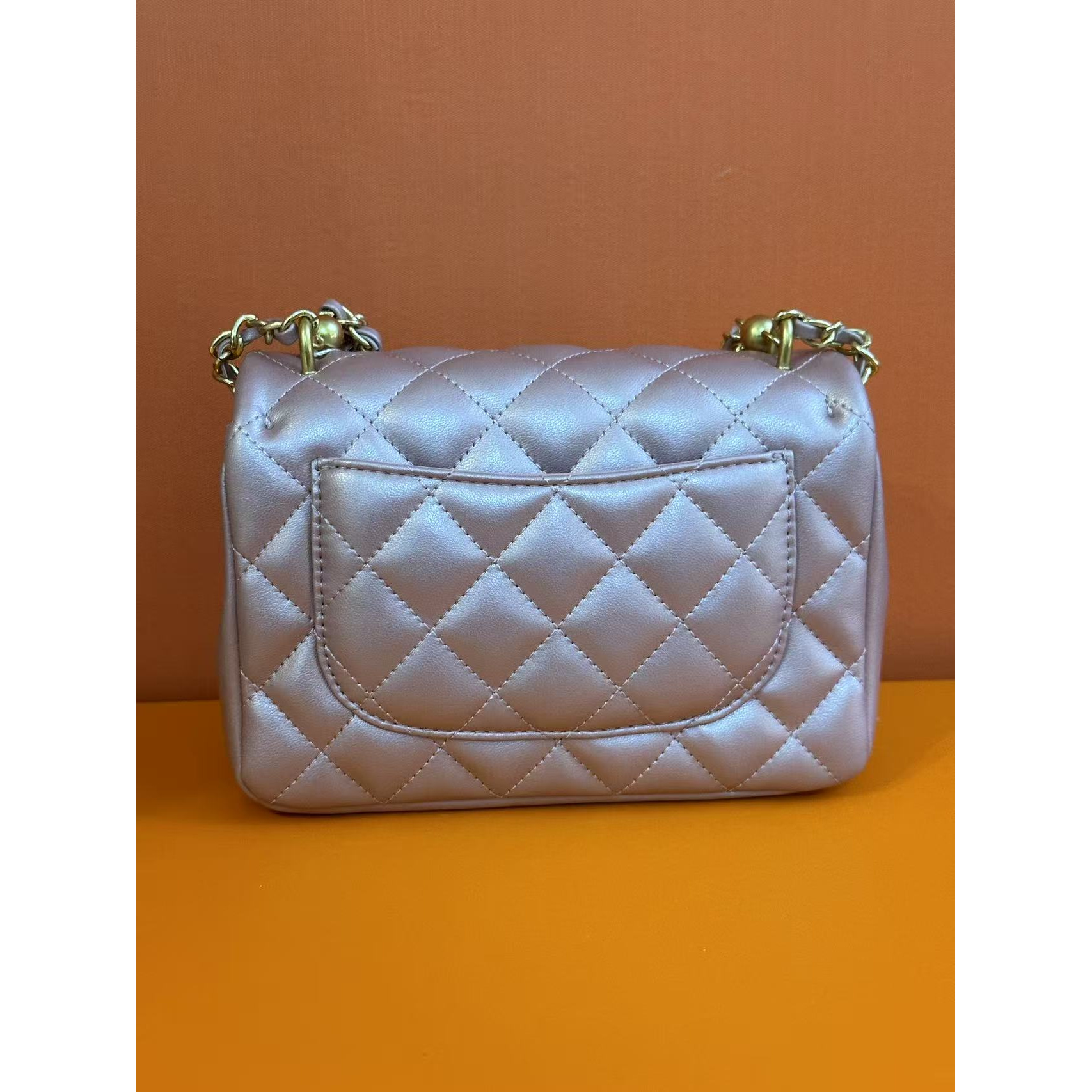 【福宝】高奢真皮女包时尚百搭便携珍珠黑粉球