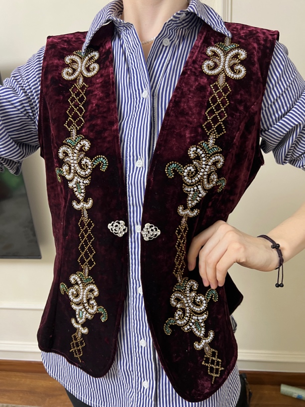 民族风设计款马甲