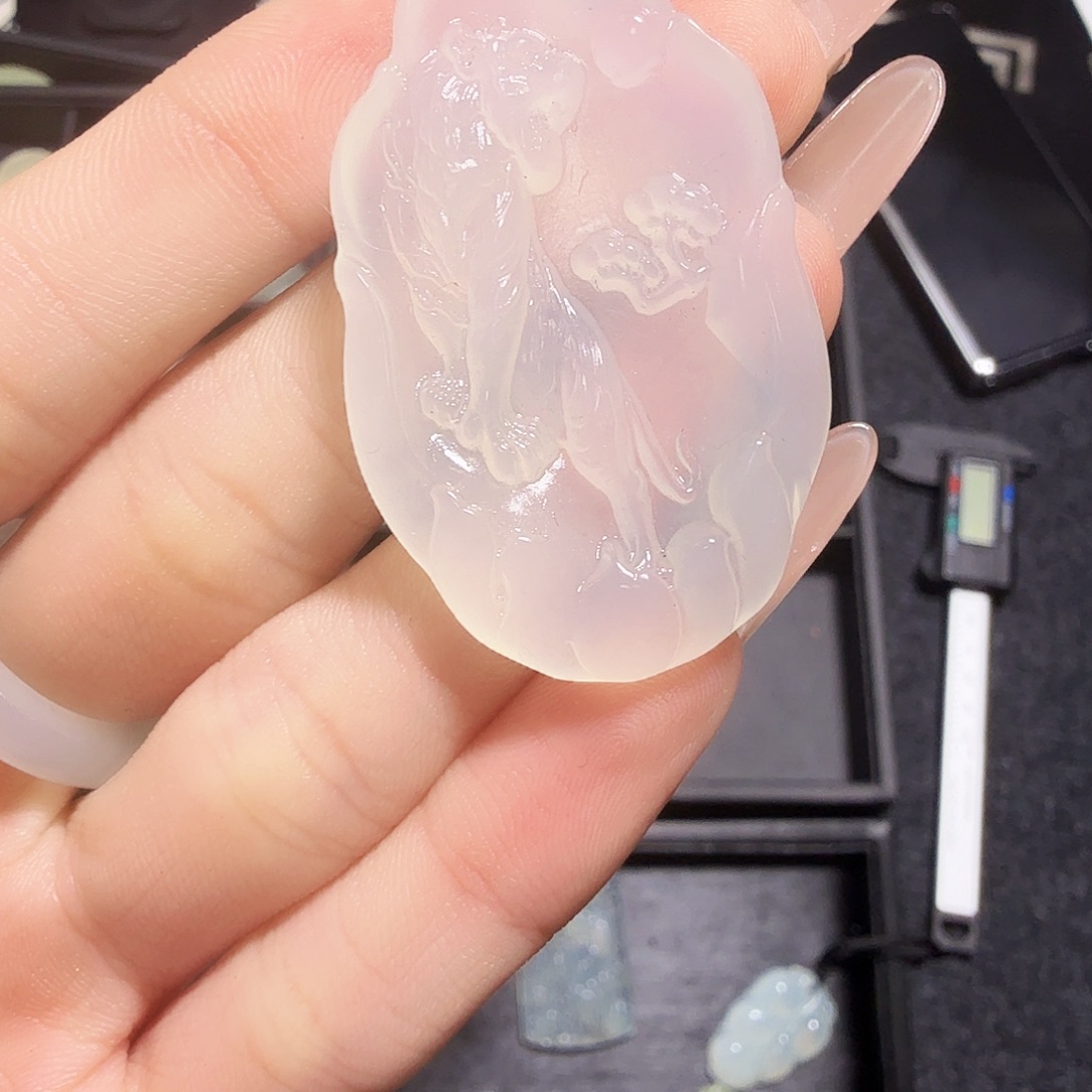 蛇纹石玉虎牌未镶嵌