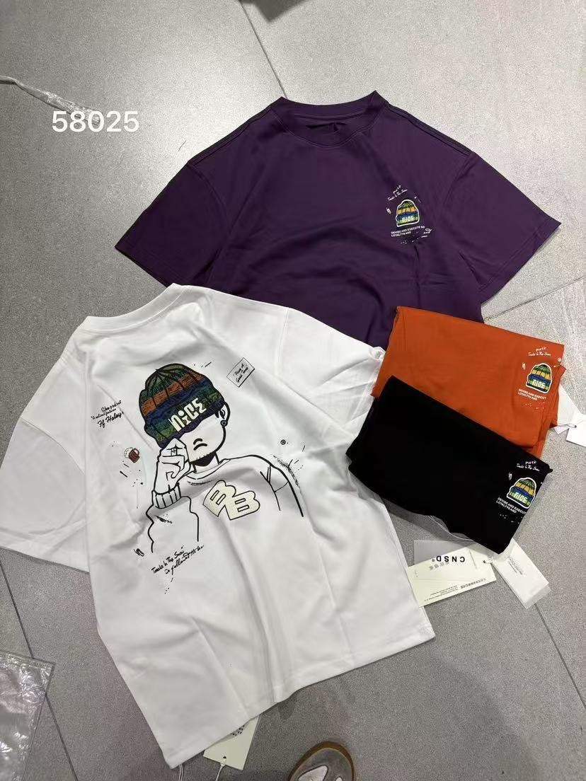 《白色》小众设计时尚撤柜新款短T-58025