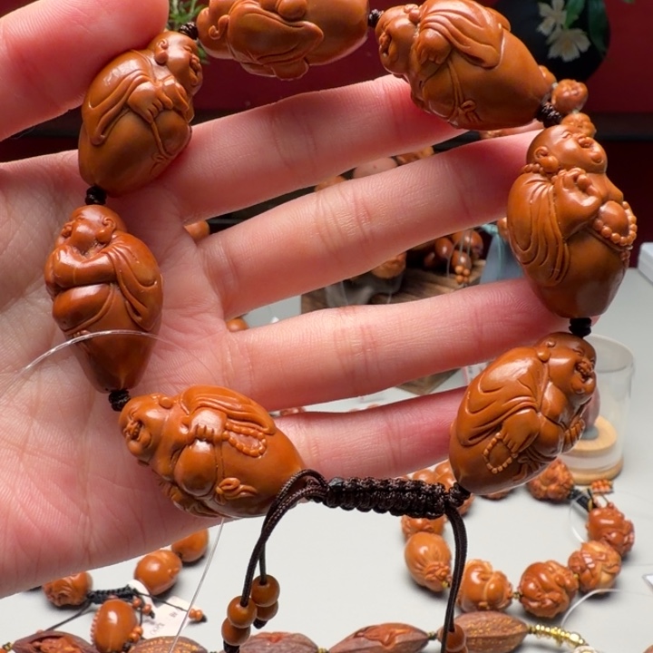 橄榄核手串/手链七小弥勒