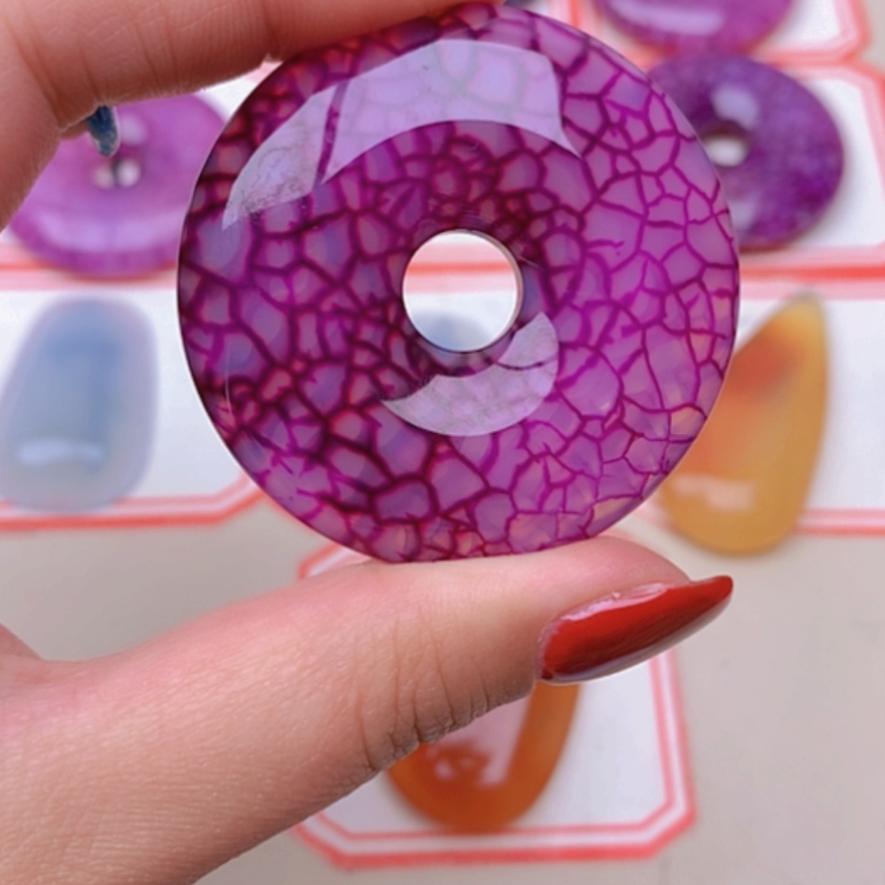 【闪购商品】未镶嵌玛瑙/玉髓珠宝半成品天*