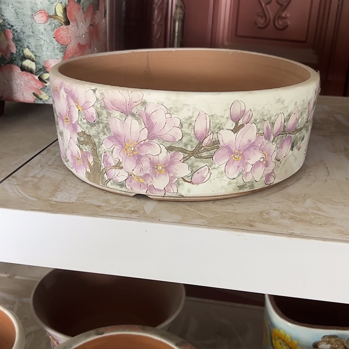 木***木满38包邮 景德镇幸运花盆