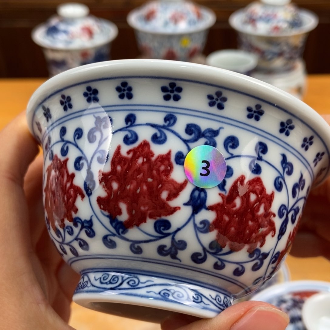 手绘现代茶具非古董