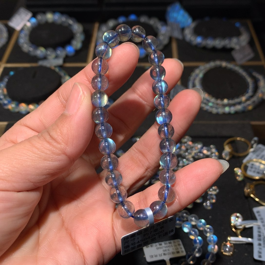 拉长石手链7未镶嵌海**儿