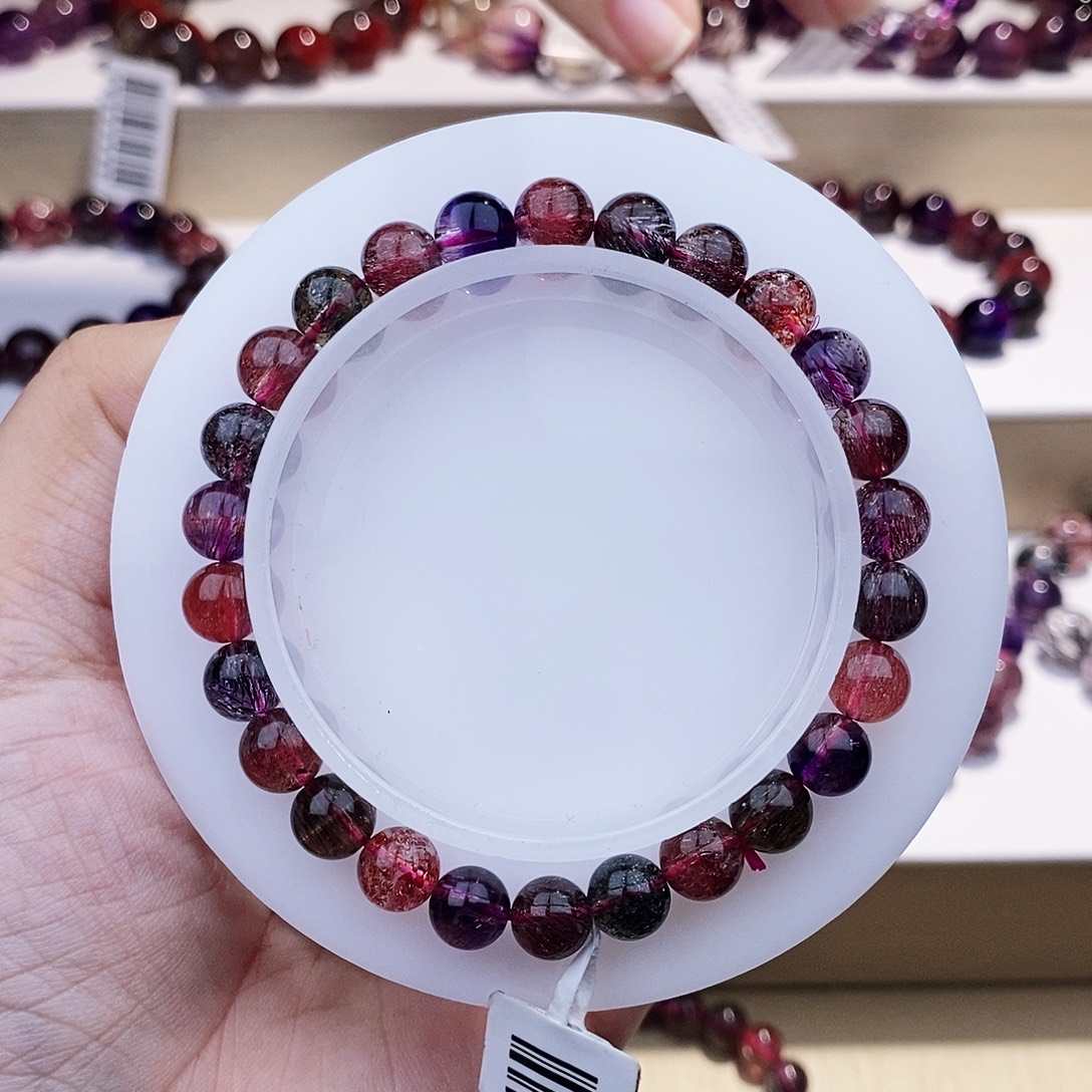 手链水晶未镶嵌黑加仑7+