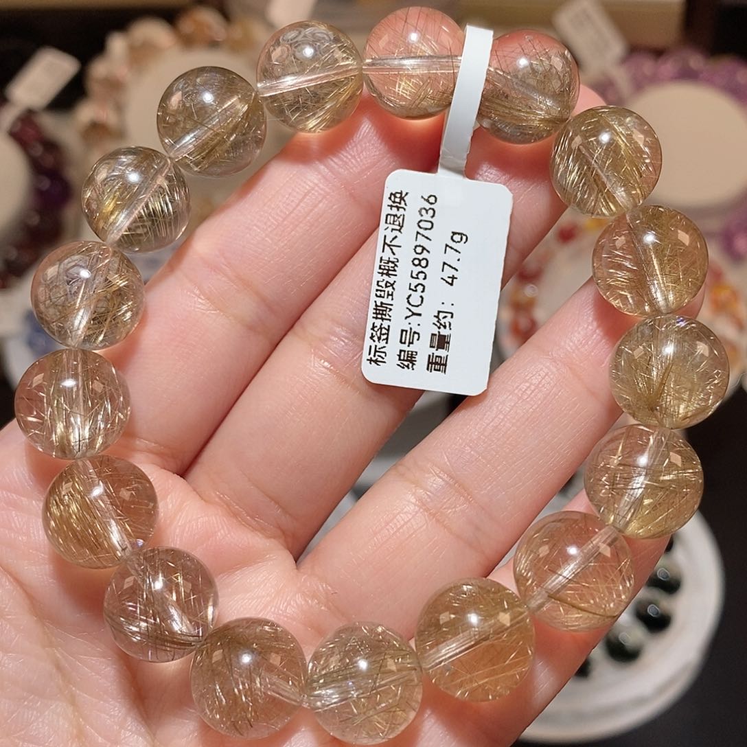 水晶手链未镶嵌F银发晶12.7