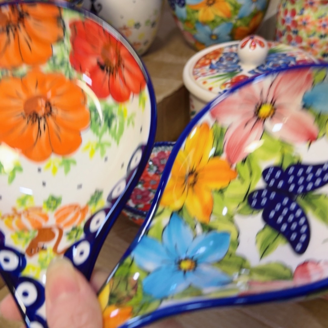 陶瓷外贸勺托两只看图