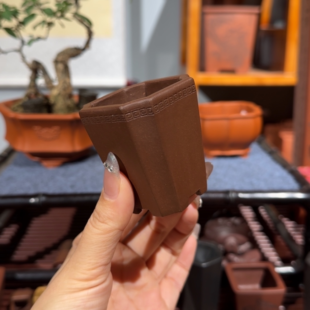 花盆紫砂口径4高度6