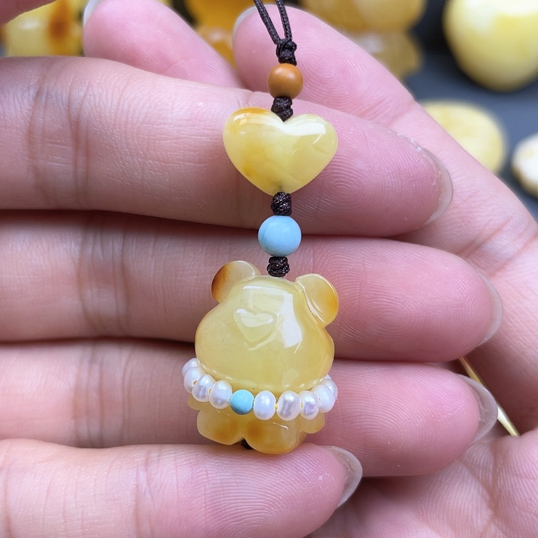 琥珀裸石未镶嵌蜜蜡