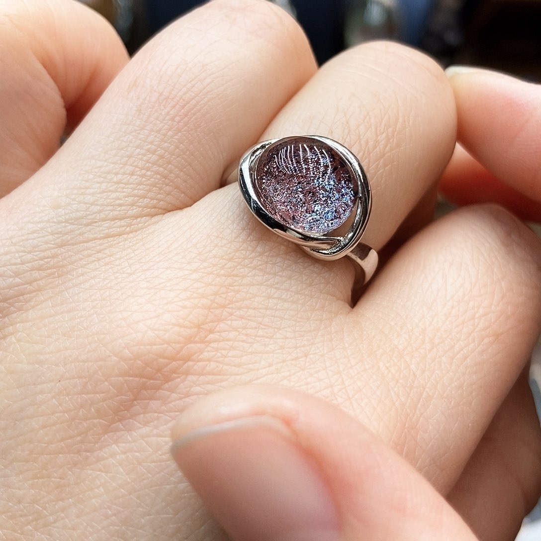 水晶戒指银S925镶嵌?***?