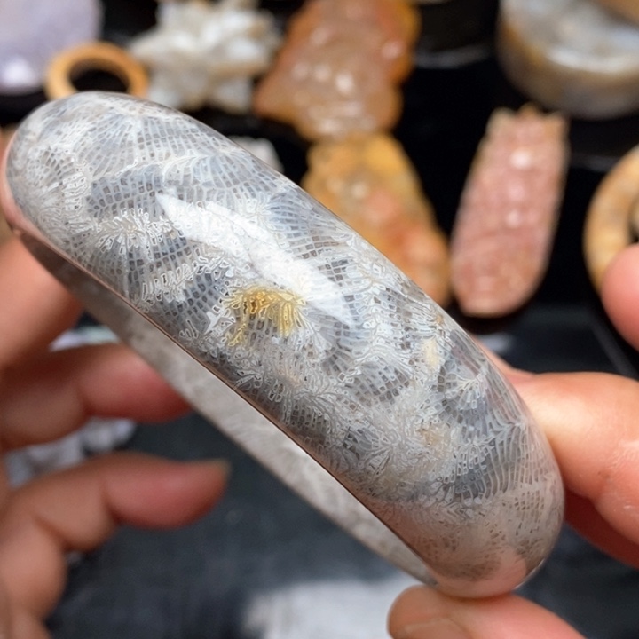 硅化珊瑚（珊瑚玉）手镯未镶嵌60.8