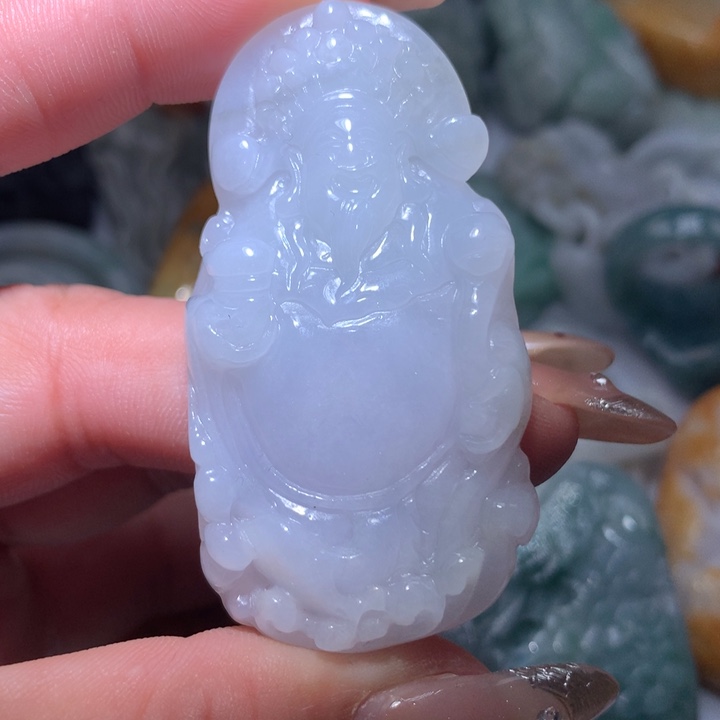 翡翠未镶嵌颈饰保真天然A货翡翠
