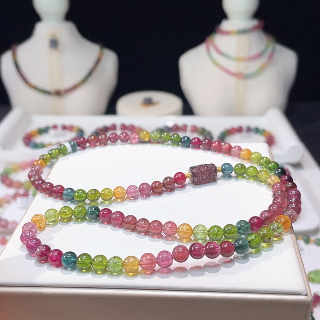 碧玺手串未镶嵌5.9mm    