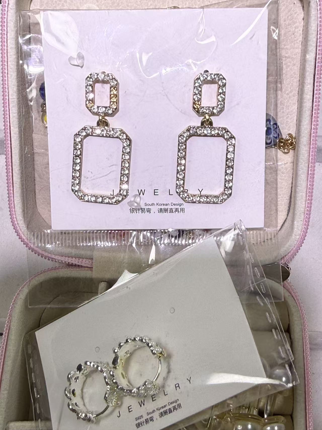 铁合金耳饰 直播间选款满10f坏的瑕疵品