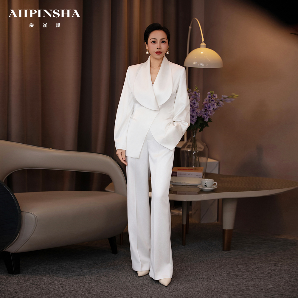 琴老板爱品纱【晨曦】设计师轻奢气质长袖西服修身西装E5SJ206BID