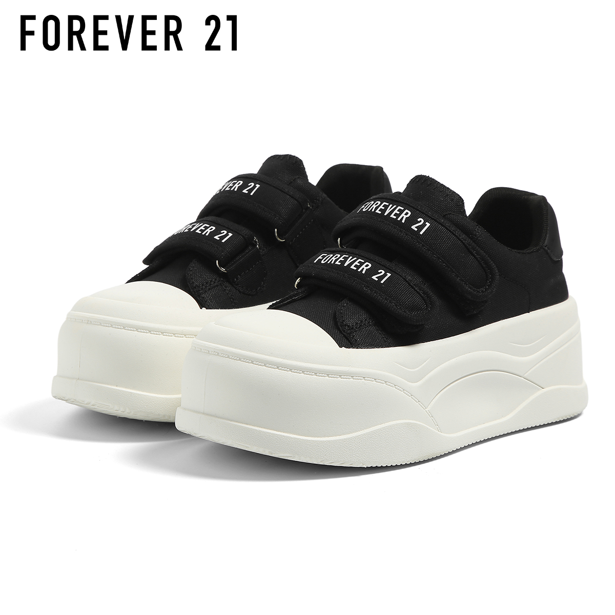 【爆卖新款】F21魔术贴板鞋女2025冬季款厚底增高6cm百搭潮流ins风