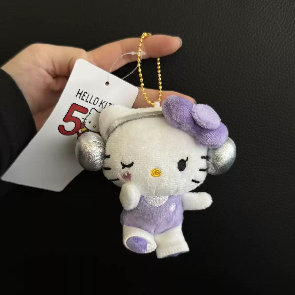 kitty50周年紫色耳机