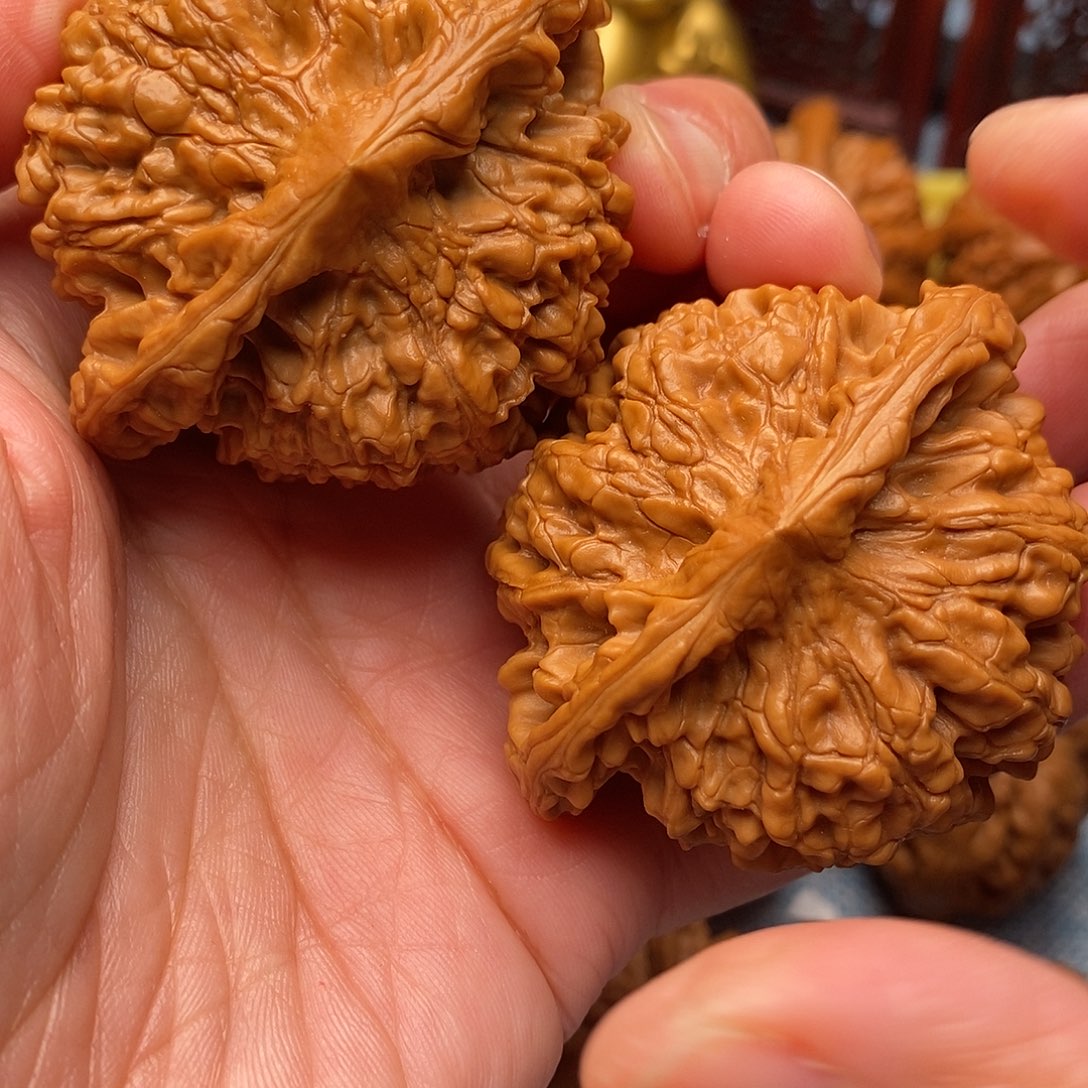 文玩核桃把件全品大肚官帽52.8尺