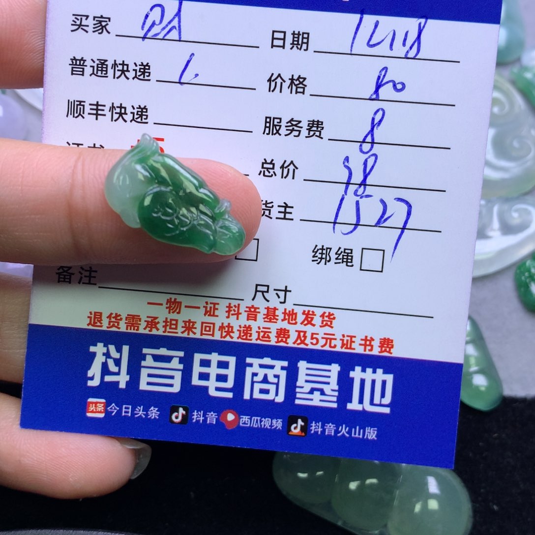 颈饰未镶嵌翡翠财**盐