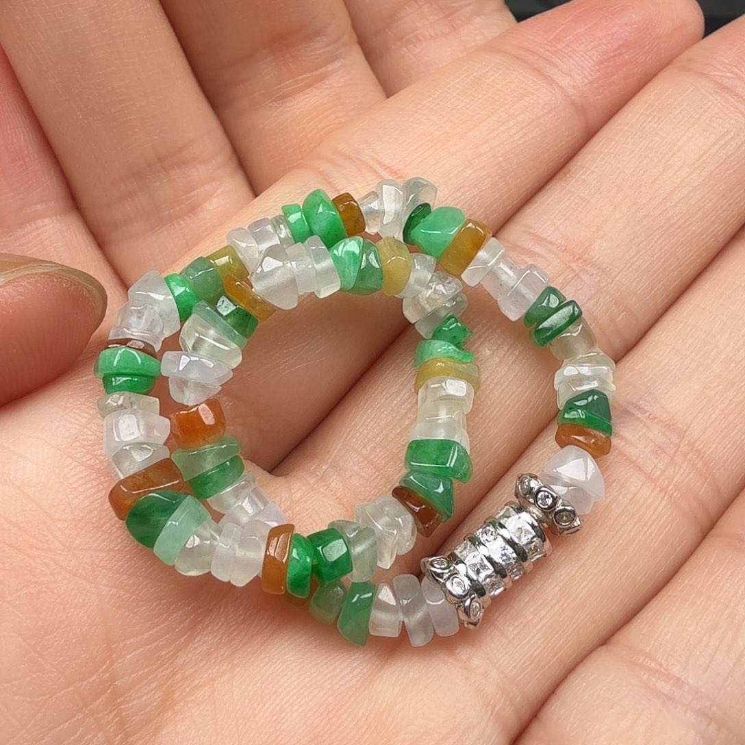 翡翠未镶嵌颈饰珠珠