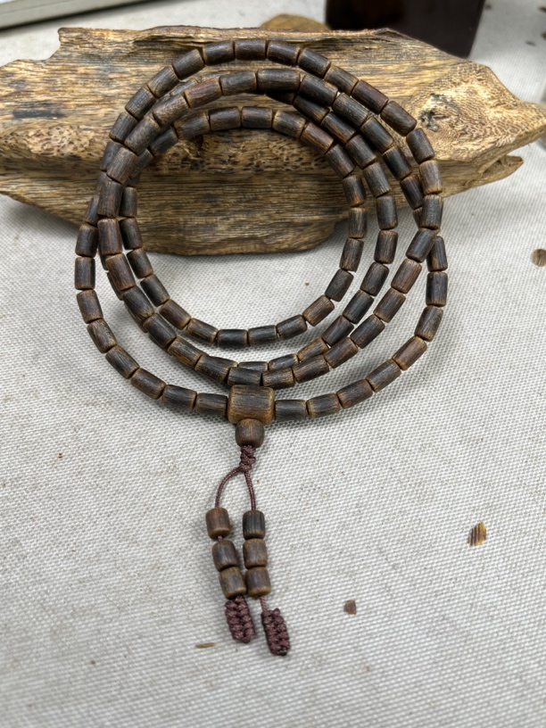 奇楠沉香白奇沉水留疤桶珠多圈卡4多样性发一条