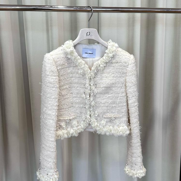 Seriase2026春名媛风圆领小香风短外套女2669dopdop买手店