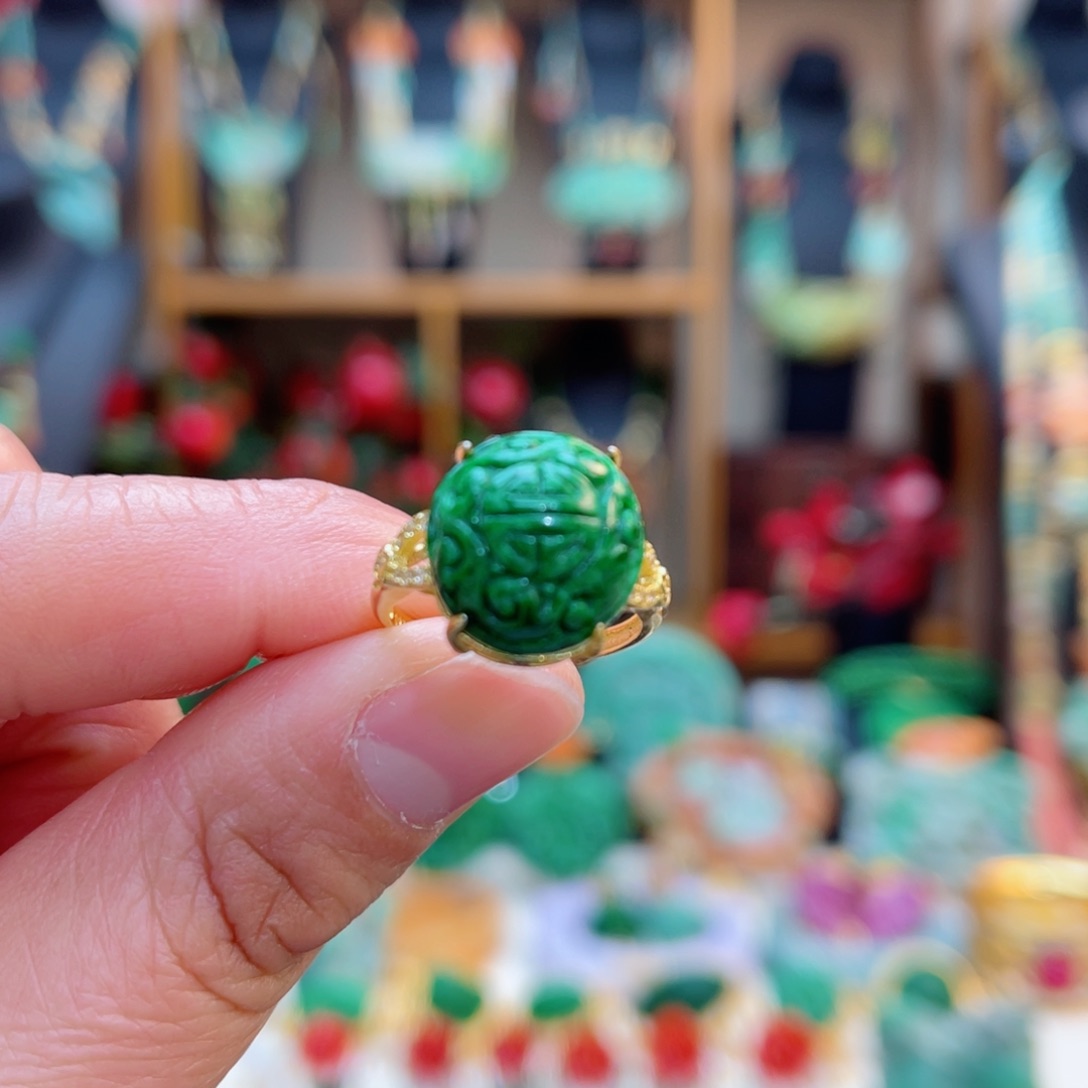 翡翠戒指合金48小时鉴赏期