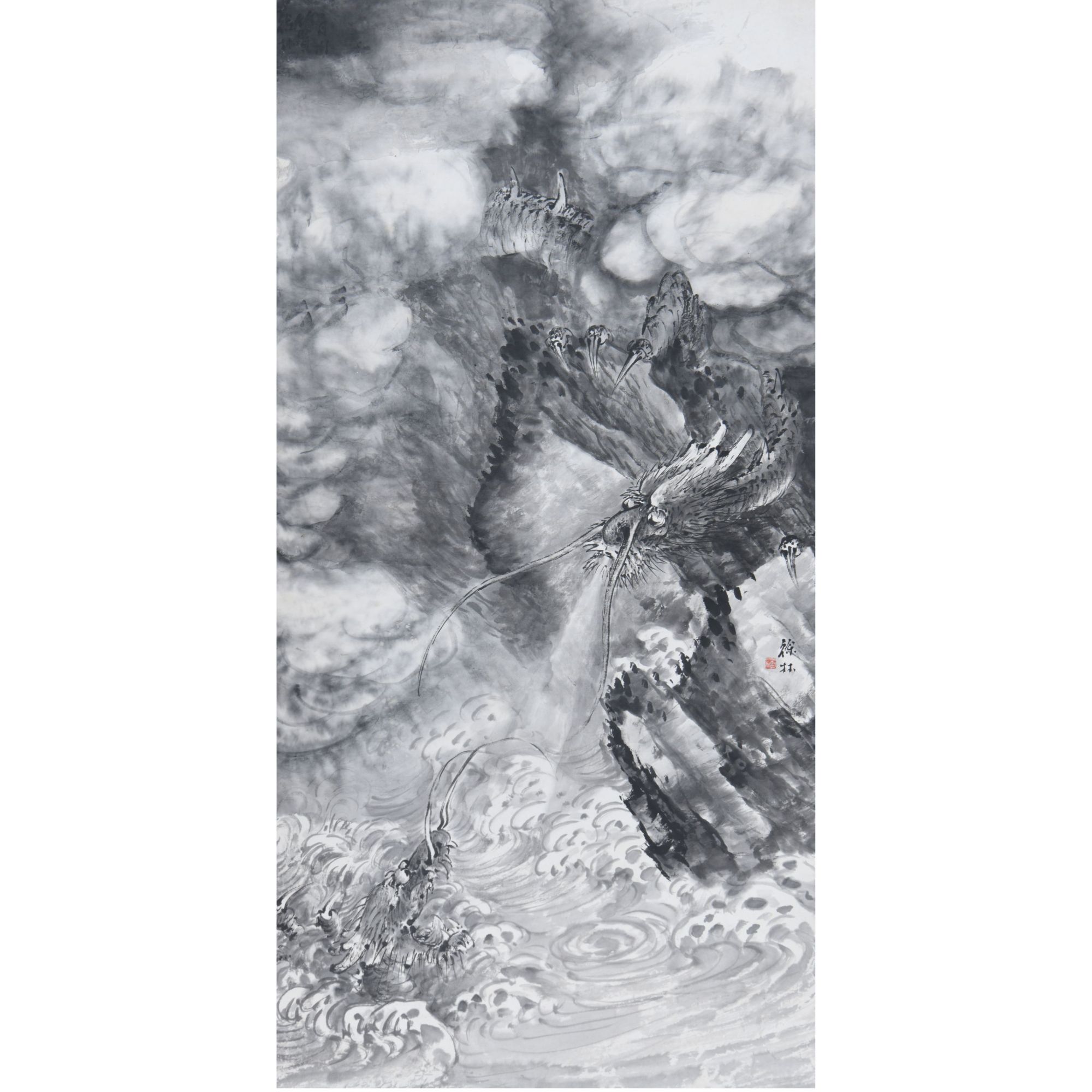 LOT.005徐林【墨龙】纸本立轴B0501-211预展