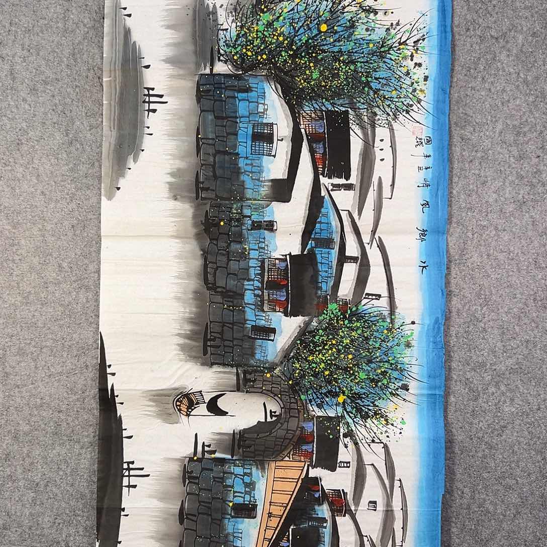 国画723 花鸟在此鸣叫时的鸣叫和